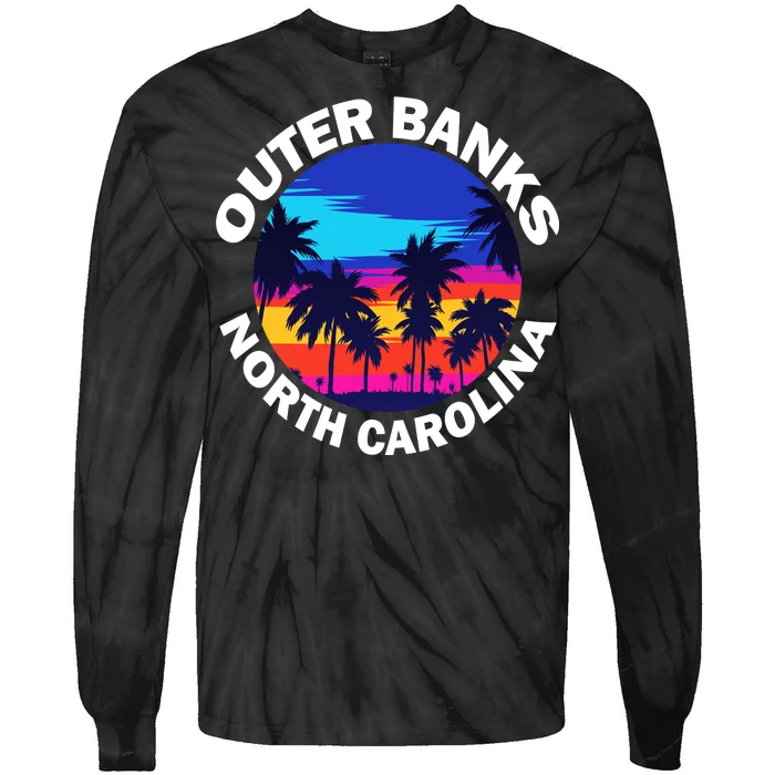 Outer Banks North Carolina Tie-Dye Long Sleeve Shirt