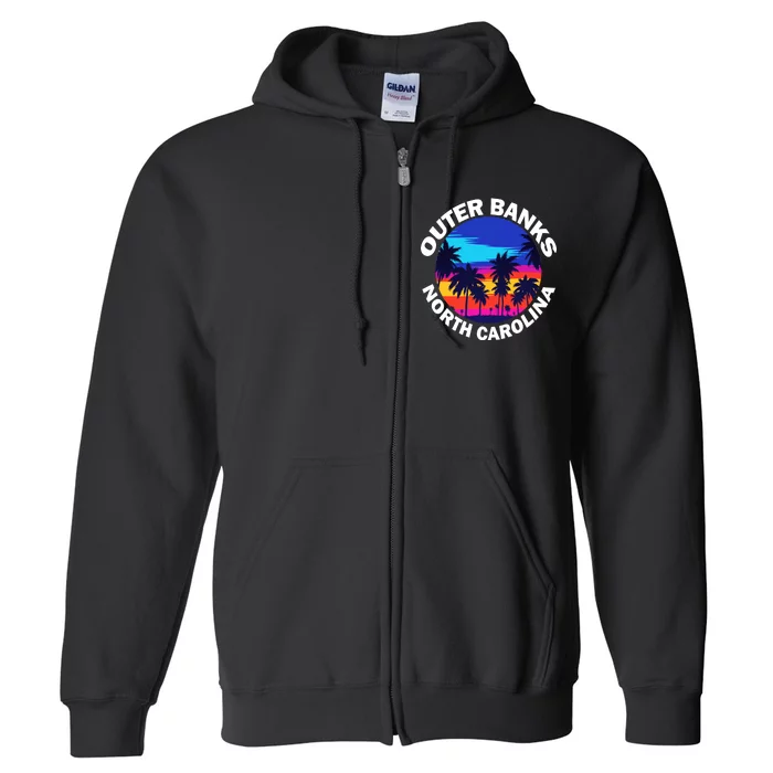 Outer Banks North Carolina Full Zip Hoodie