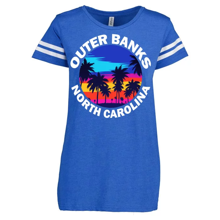 Outer Banks North Carolina Enza Ladies Jersey Football T-Shirt