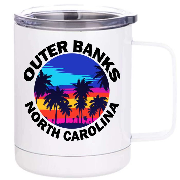 Outer Banks North Carolina Front & Back 12oz Stainless Steel Tumbler Cup