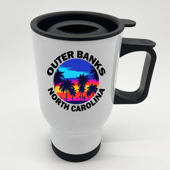 Outer Banks North Carolina Front & Back Stainless Steel Travel Mug