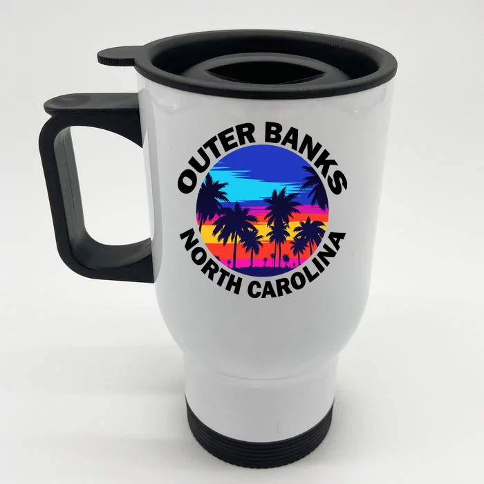 Outer Banks North Carolina Front & Back Stainless Steel Travel Mug