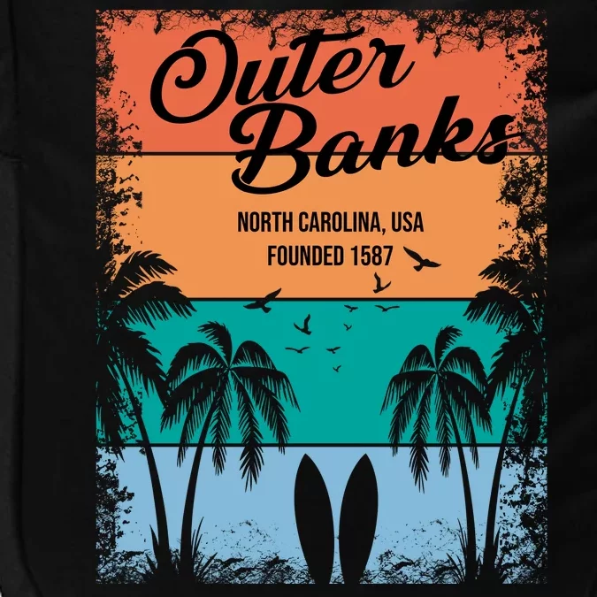 Outer Banks North Carolina USA Founded 1587 Impact Tech Backpack