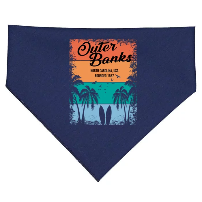 Outer Banks North Carolina USA Founded 1587 USA-Made Doggie Bandana