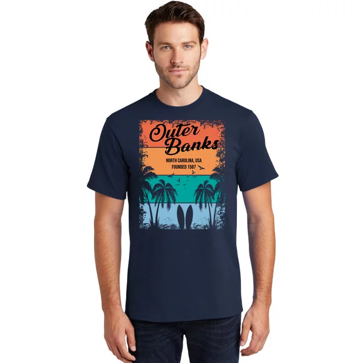 Outer Banks North Carolina USA Founded 1587 Tall T-Shirt