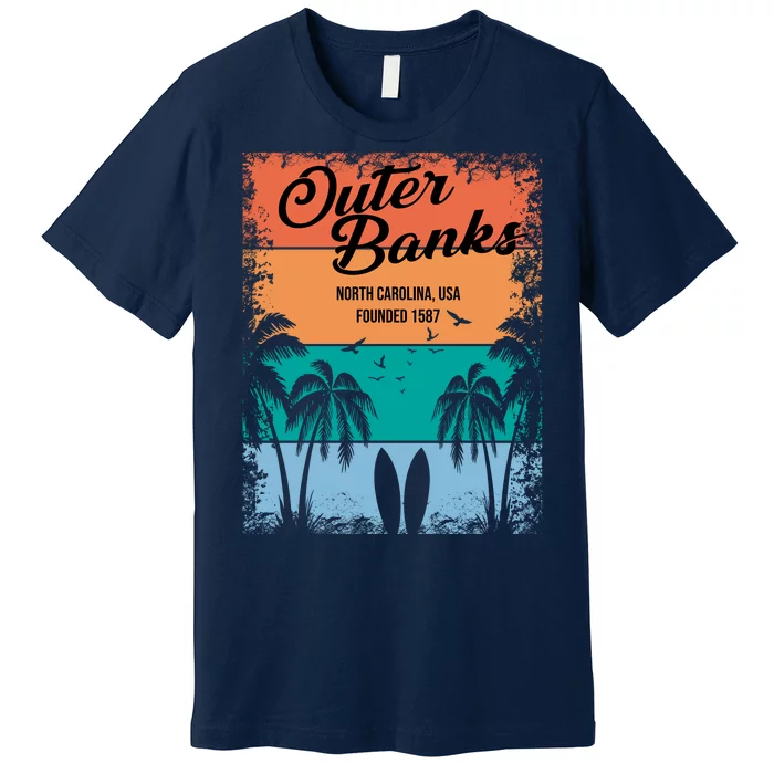 Outer Banks North Carolina USA Founded 1587 Premium T-Shirt