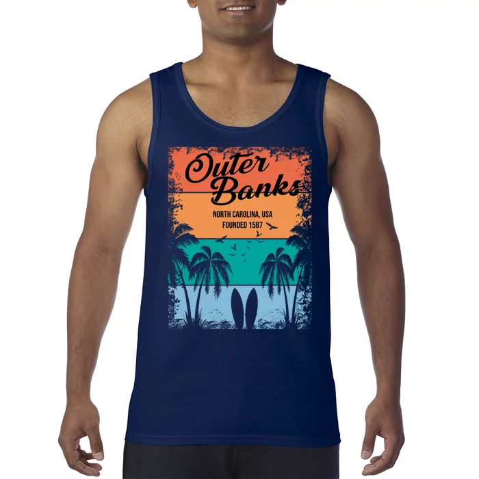 Outer Banks North Carolina USA Founded 1587 Tank Top