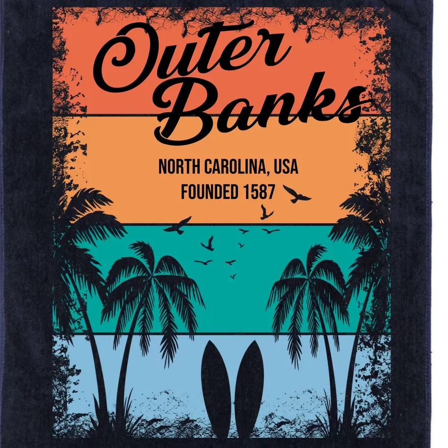 Outer Banks North Carolina USA Founded 1587 Platinum Collection Golf Towel