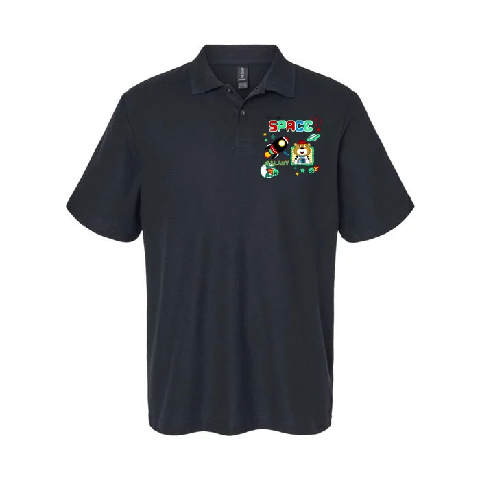 Outer Space Children's Illustration Softstyle Adult Sport Polo