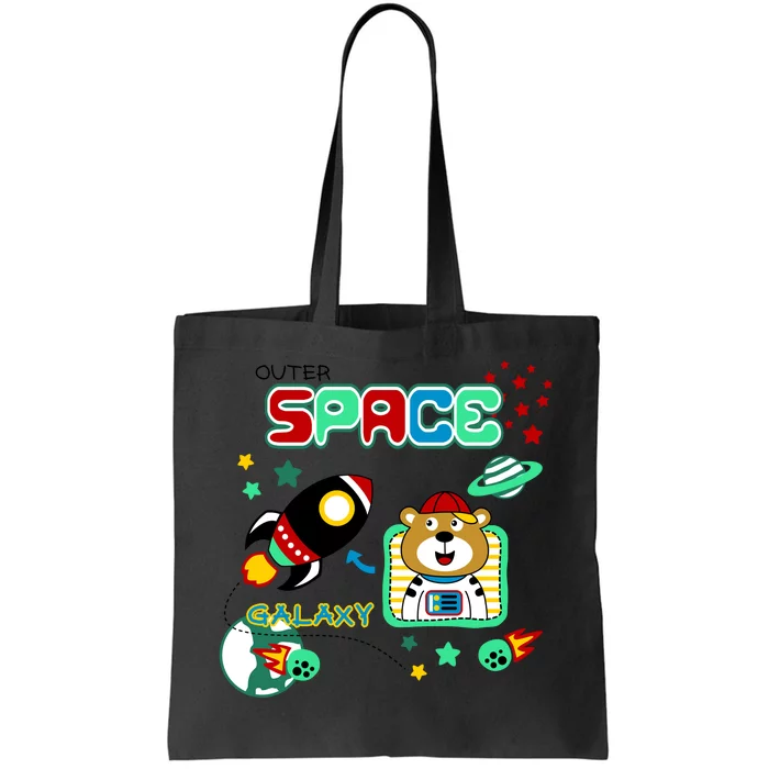 Outer Space Children's Illustration Tote Bag