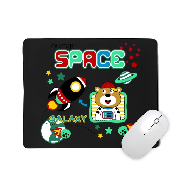 Outer Space Children's Illustration Mousepad