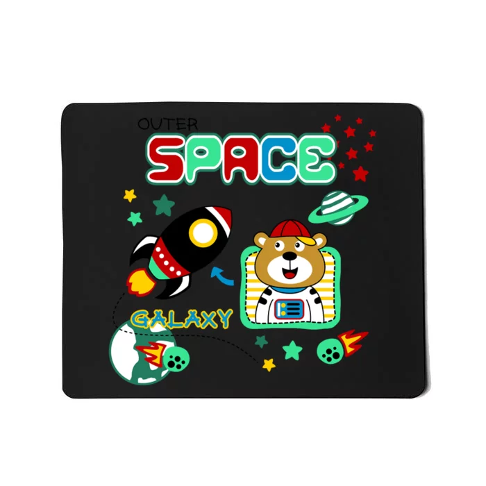 Outer Space Children's Illustration Mousepad