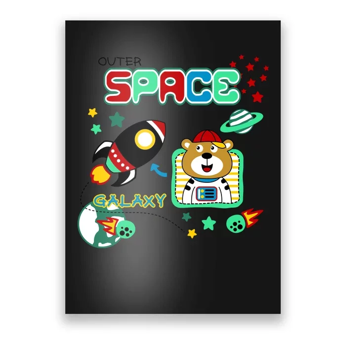 Outer Space Children's Illustration Poster