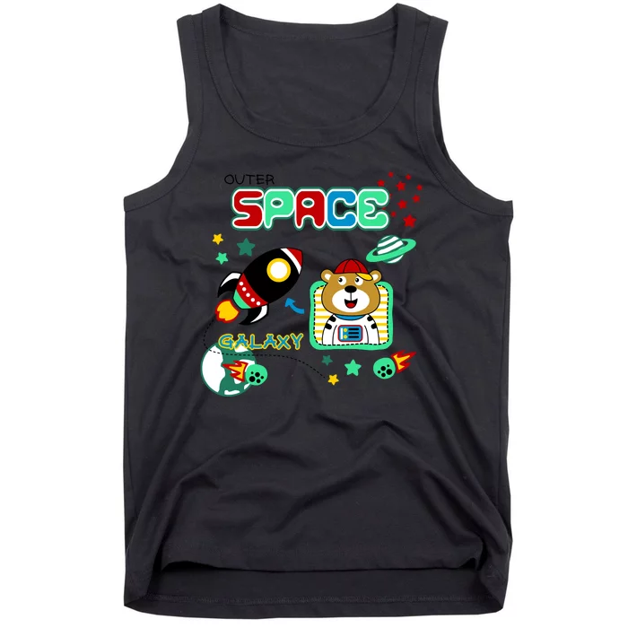 Outer Space Children's Illustration Tank Top