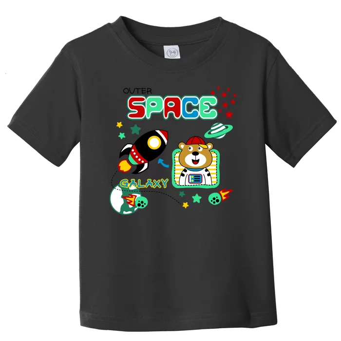 Outer Space Children's Illustration Toddler T-Shirt