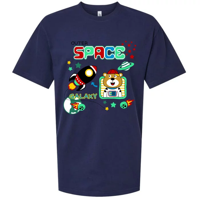 Outer Space Children's Illustration Sueded Cloud Jersey T-Shirt