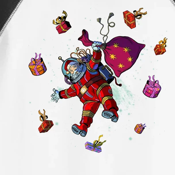 Outer Space Santa Christmas Astronaut Toddler Fine Jersey T-Shirt