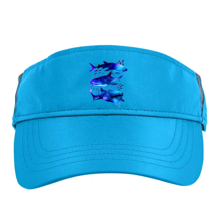 Outer Space Whale Sharks Adult Drive Performance Visor