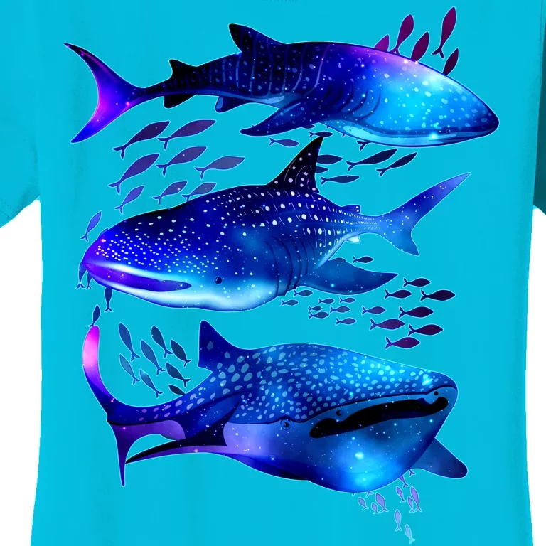 Outer Space Whale Sharks Women's T-Shirt