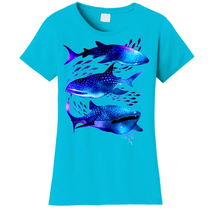 Outer Space Whale Sharks Women's T-Shirt