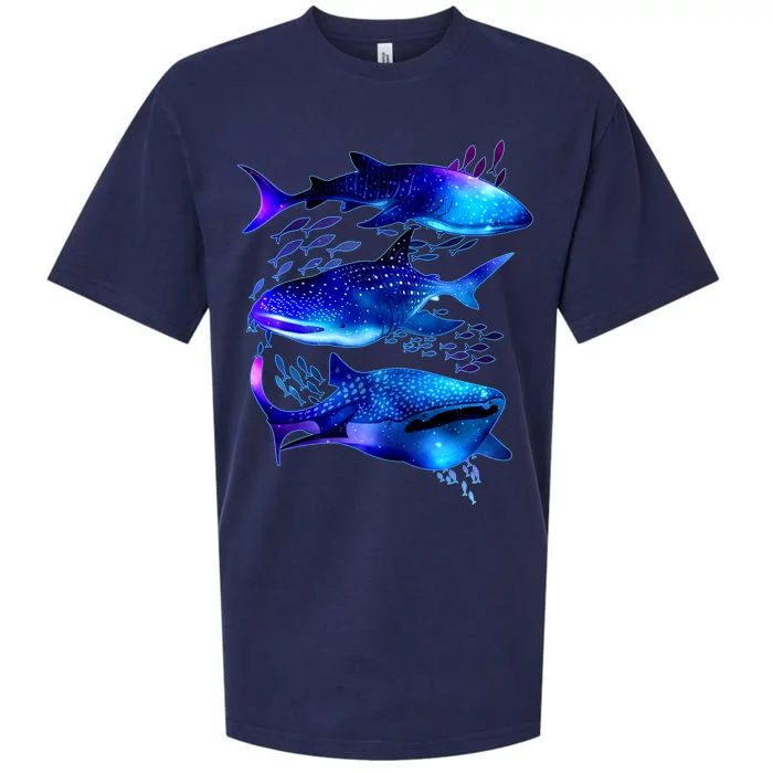 Outer Space Whale Sharks Sueded Cloud Jersey T-Shirt