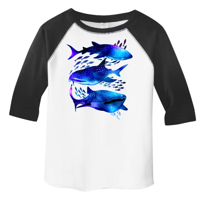 Outer Space Whale Sharks Toddler Fine Jersey T-Shirt