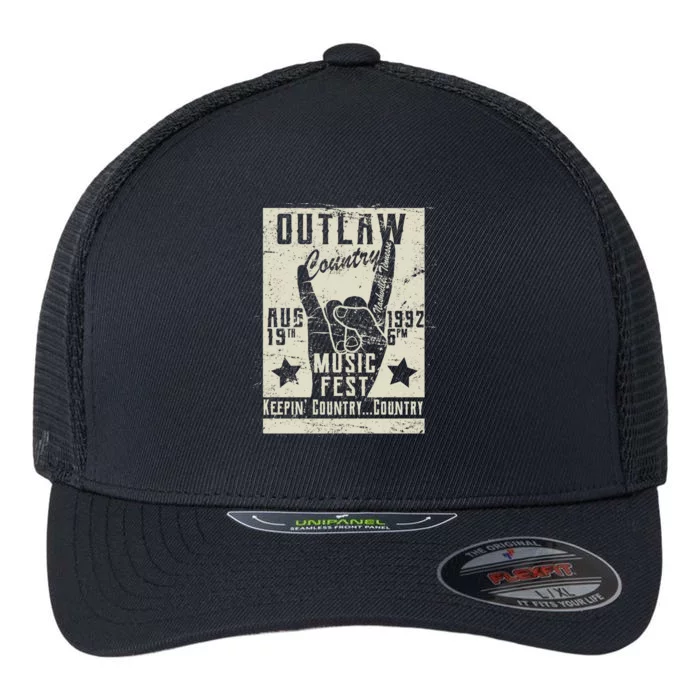 Outlaw Country Music Fest Nashville Flexfit Unipanel Trucker Cap