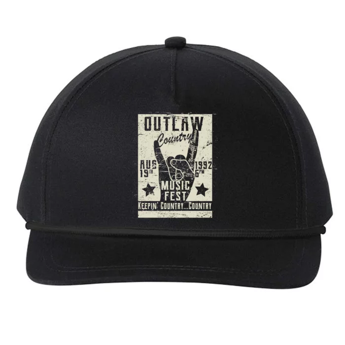 Outlaw Country Music Fest Nashville Snapback Five-Panel Rope Hat