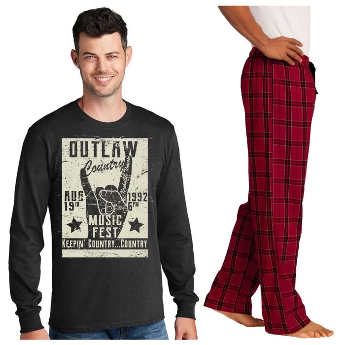 Outlaw Country Music Fest Nashville Long Sleeve Pajama Set