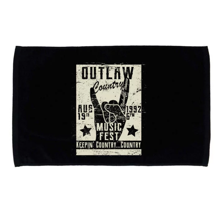 Outlaw Country Music Fest Nashville Microfiber Hand Towel