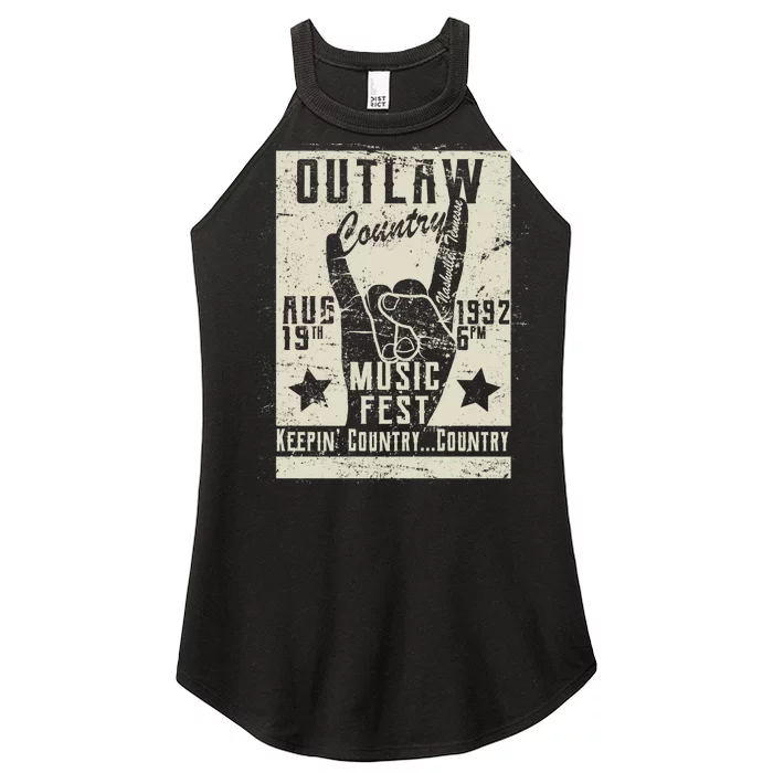 Outlaw Country Music Fest Nashville Women’s Perfect Tri Rocker Tank