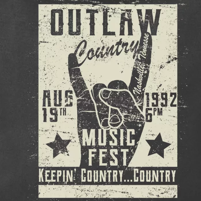 Outlaw Country Music Fest Nashville Zip Tote Bag