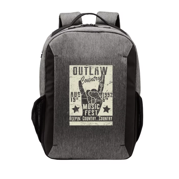 Outlaw Country Music Fest Nashville Vector Backpack