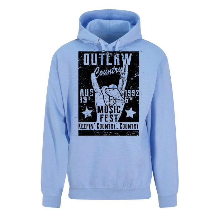 Outlaw Country Music Fest Nashville Unisex Surf Hoodie