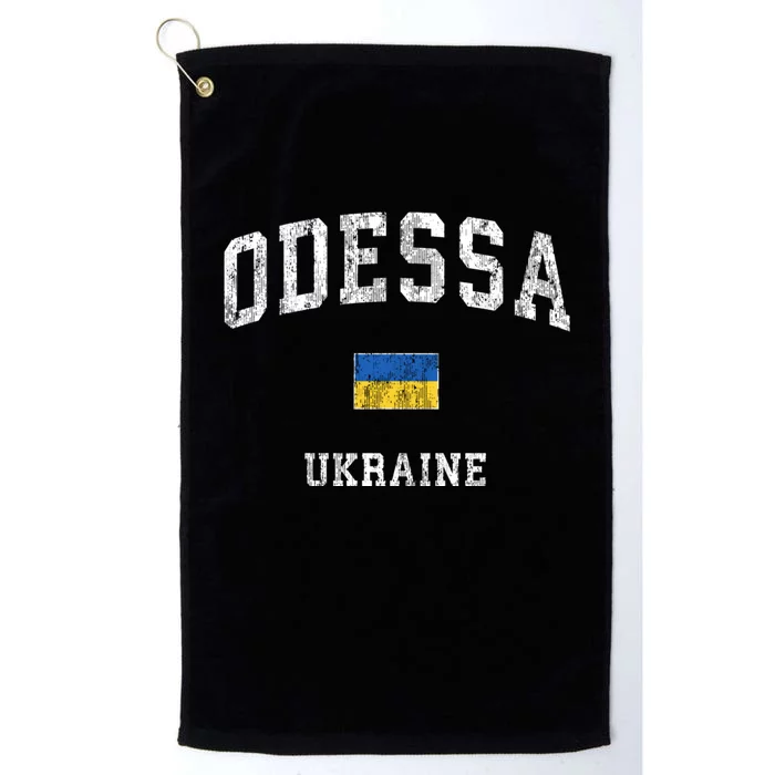 Odessa Ukraine Vintage Athletic Sports Design Platinum Collection Golf Towel