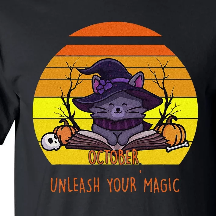 Oct Unleash Your Magic Funny Halloween Tall T-Shirt