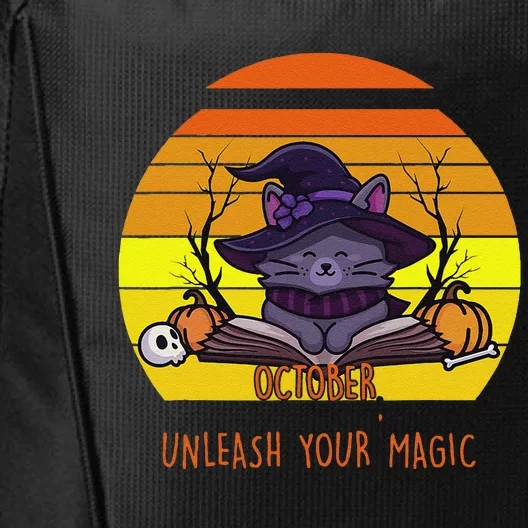 Oct Unleash Your Magic Funny Halloween City Backpack