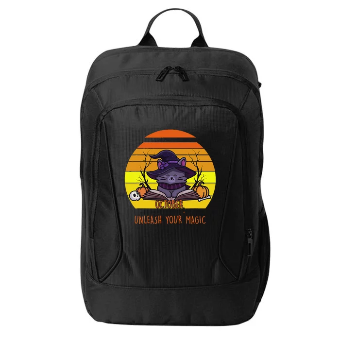 Oct Unleash Your Magic Funny Halloween City Backpack