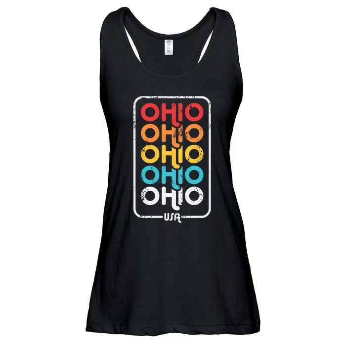 Ohio Vintage 1970s 1980s Retro Ladies Essential Flowy Tank