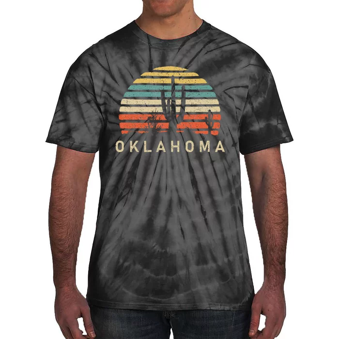 Oklahoma Vintage 1980s Style Desert Tie-Dye T-Shirt