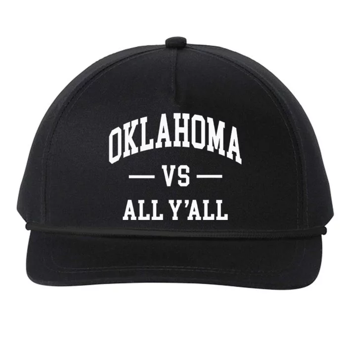 Oklahoma Vs All YAll Snapback Five-Panel Rope Hat