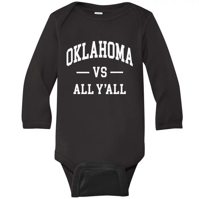 Oklahoma Vs All YAll Baby Long Sleeve Bodysuit