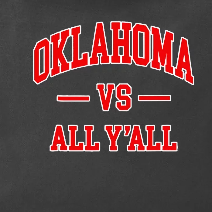 Oklahoma Vs All YAll Throwback Design Classic Zip Tote Bag