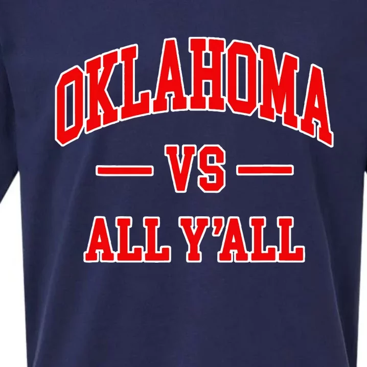 Oklahoma Vs All YAll Throwback Design Classic Sueded Cloud Jersey T-Shirt