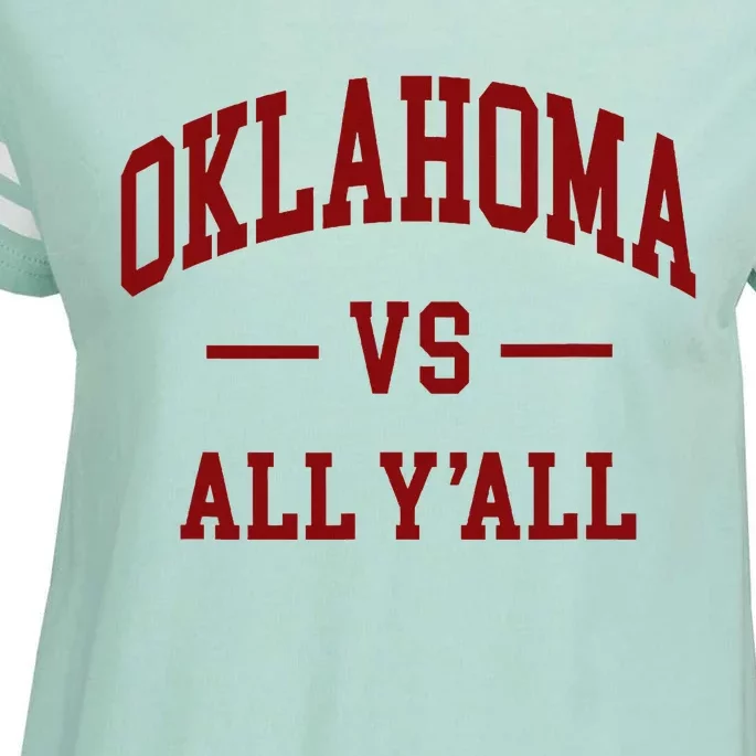 Oklahoma Vs All YAll Throwback Design Classic Enza Ladies Jersey Football T-Shirt