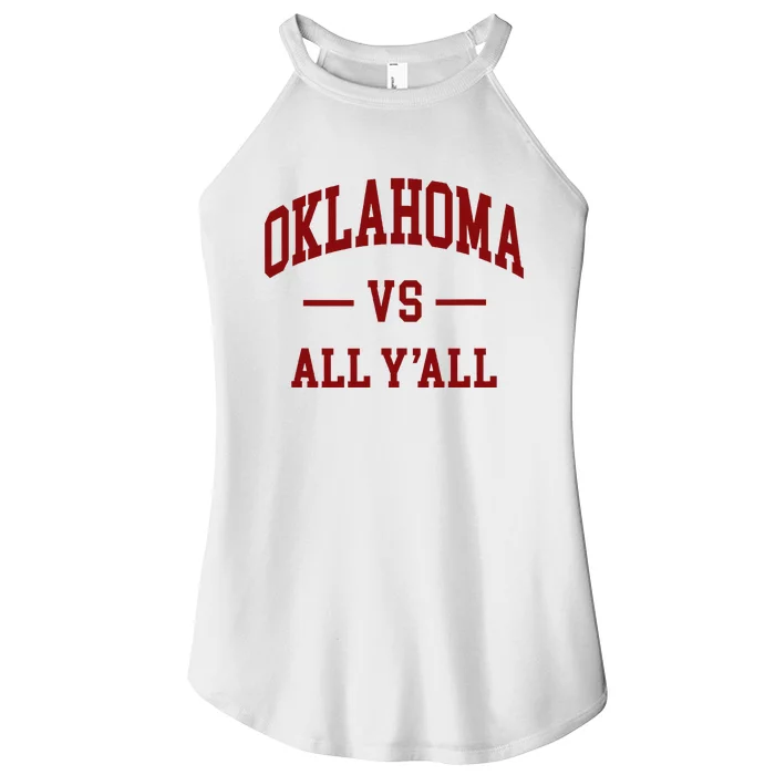 Oklahoma Vs All YAll Throwback Design Classic Women’s Perfect Tri Rocker Tank