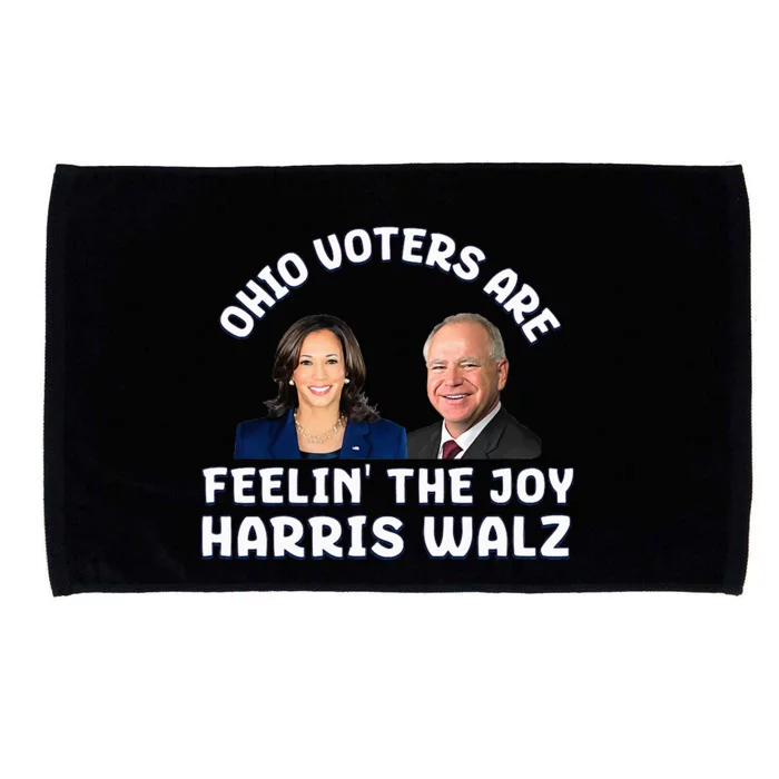 Ohio Voters Are Feelin The Joy Harris Walz Joy Microfiber Hand Towel