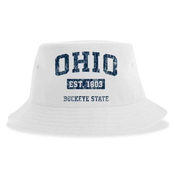 Ohio Vintage Athletic Sports Sustainable Bucket Hat