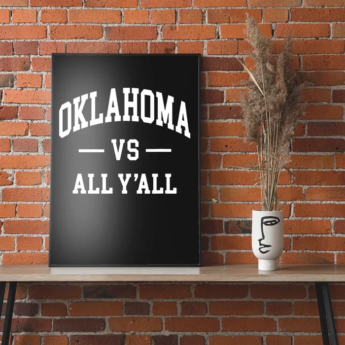 Oklahoma Vs All Yall Throwback Design Classic Poster