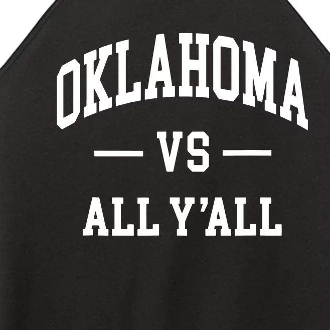 Oklahoma Vs All Yall Throwback Design Classic Women’s Perfect Tri Rocker Tank